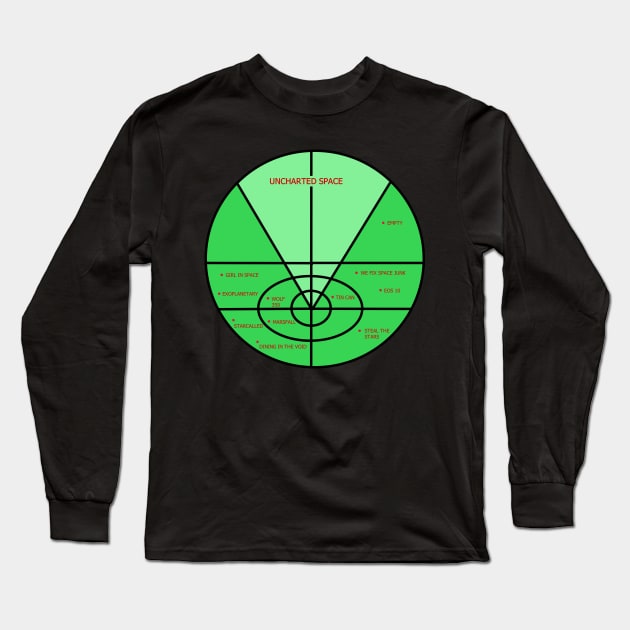 Audio Drama Space Map Long Sleeve T-Shirt by Twintertainment